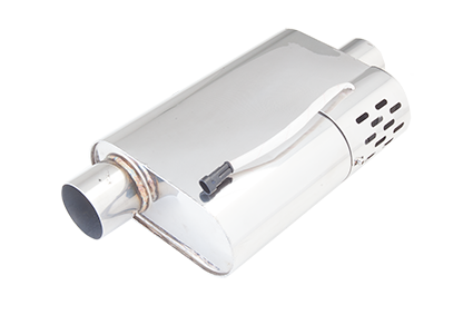 Xforce Varex Valved R Series Muffler 3 Inch Inlet Covered Motor 3 Inch inlet oval (4"X9.5"X14")