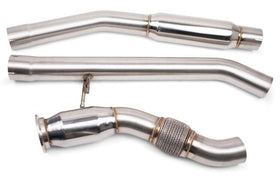 VRSF Down Pipe & Mid Pipe Combo Upgrade for 2008 – 2013 BMW X5D & X6D E70/E71 M57 - 0