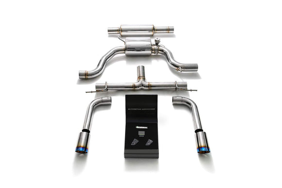 ARMYTRIX Stainless Steel Valvetronic Catback Exhaust System Dual Tips Volkswagen Golf | GTI MK7 2015-2020
