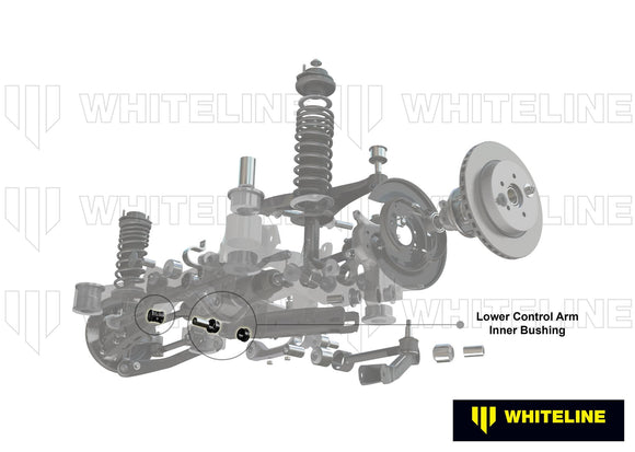 Whiteline Plus 9/98-8/09 Subaru Legacy / 9/98-8/09 Outback Rear C/A Lower Rear Inner Bushing Kit