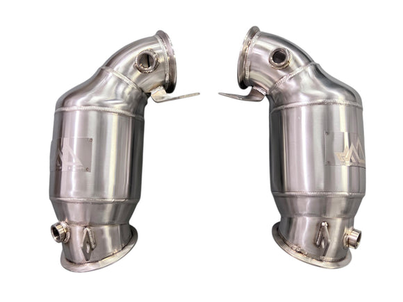 MAD BMW F9x M5 M8 Catted Downpipes W/ No CEL Guarantee