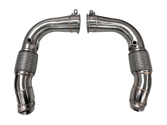 MAD BMW 2024+ X5M X6M F95 LCI F96 LCI Competition S68 Primary Downpipes Catless