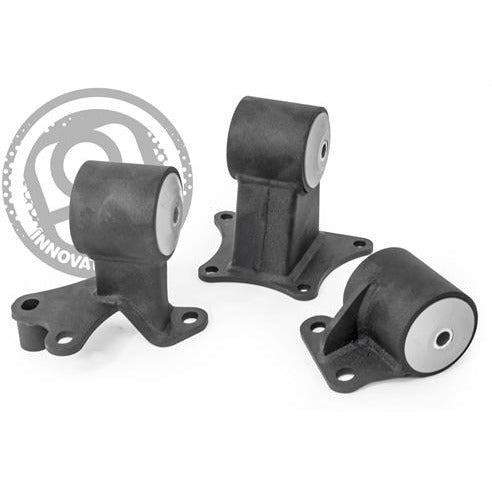 Innovative 94-97 Accord H/F Series Black Steel Mounts 85A Bushings (Auto to Manual)