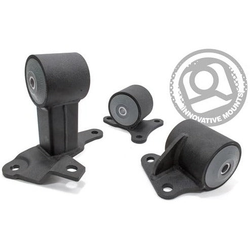 Innovative 94-97 Accord H/F Series Black Steel Mounts 75A Bushings