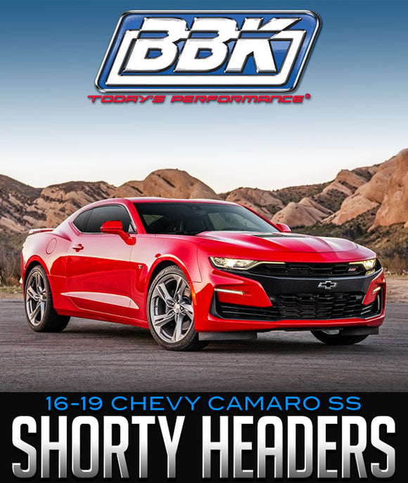 BBK PERFORMANCE SHORTY HEADERS: 2016–2019 CHEVY CAMARO SS