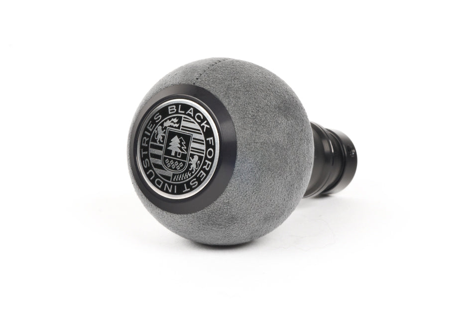 BFI GS2 Heavy Weight Shift Knob - Gray Alcantara - Black Anodized