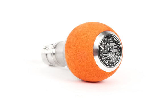 BFI GS2 Heavy Weight Shift Knob - Orange Alcantara (BMW Fitment)