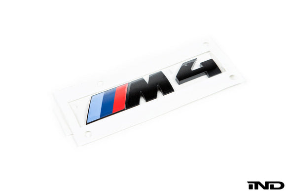 BMW F82 M4 Trunk Emblem - Gloss Black