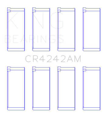 King Honda 97ci 1.6L L4 B16A2/B16A3 Rod Bearing Set - Size STD