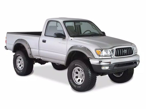 Bushwacker 95-04 Toyota Tacoma Fleetside Cutout Style Flares 4pc 74.5in Bed w/ 4WD Only - Black