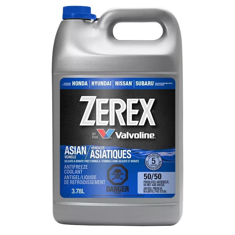Zerex Asian Vehicle Blue Antifreeze/Coolant 50/50 Pre-Mix Asian