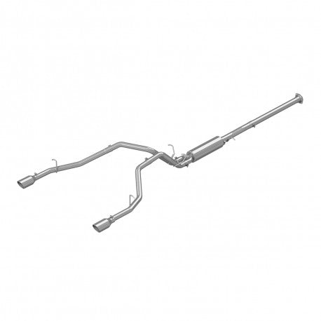 MBRP 2019 Ram 1500 5.7L (CrewCab/QuadCab ONLY) 2.5in Cat Back Dual Split Rear w/ 4.5in Tip - T409