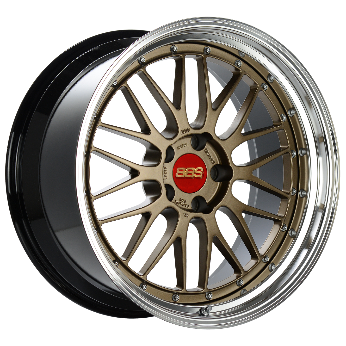 BBS LM 19x9.5 5x120 ET22 Satin Bronze Center/Bright Machined Lip
