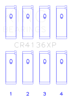 King Nissan SR20DE/DET RWD (2.0L) (Size .026) Connecting Rod Bearing Set - 0