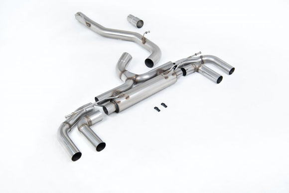 Milltek 80mm Cat Back System - VW / Mk8 / Golf / R  Race (Non-Valved)