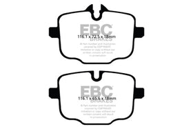 EBC 2021+ BMW M2 M3 M4 3.0TT (G80/G82/G83/G87 w/Cast Iron Rotors) Redstuff Rear Brake Pads - 0