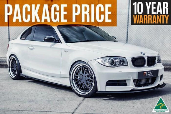 Flow Designs Full Lip Splitter Set (All Accessories) - BMW E82 M Sport