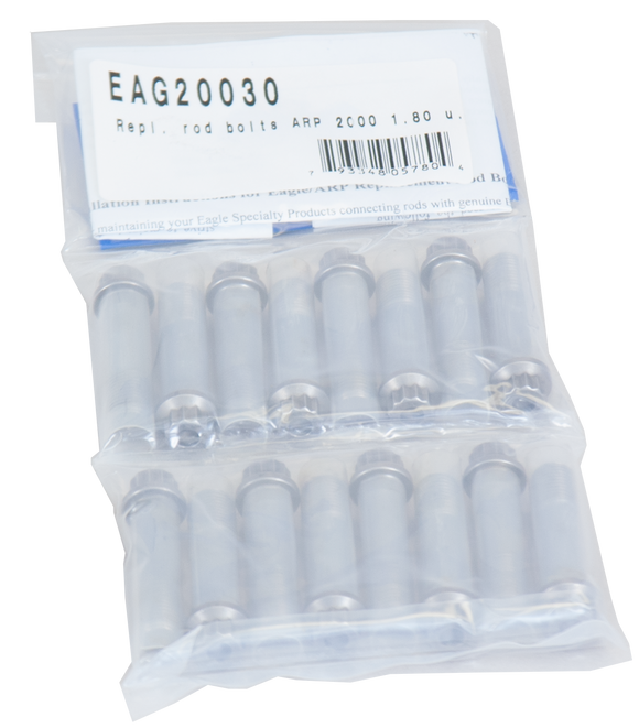 Eagle Replacement Rod Bolt Set (16 pcs) ARP2000 7/16in Thread 1.8in Under Head Length