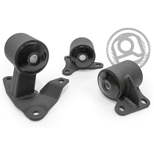 Innovative 94-97 Accord F-Series Black Steel Mounts 85A Bushings (Auto to Manual)