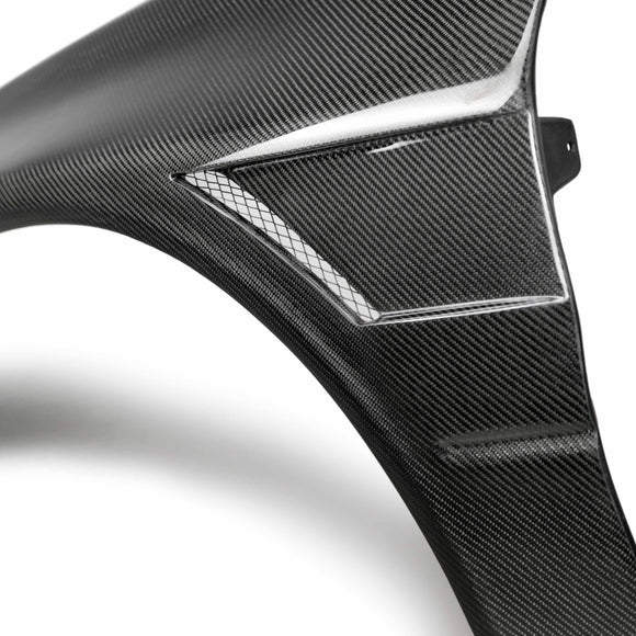 Seibon 03-07 Mitsubishi Evo 8 & IX 10mm Wider Carbon Fiber Fenders