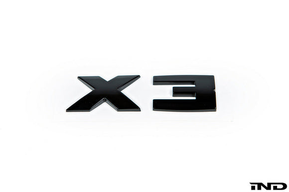 BMW G01 X3 Trunk Emblem - Gloss Black