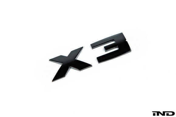 BMW G01 X3 Trunk Emblem - Gloss Black