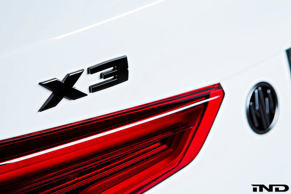 BMW G01 X3 Trunk Emblem - Gloss Black