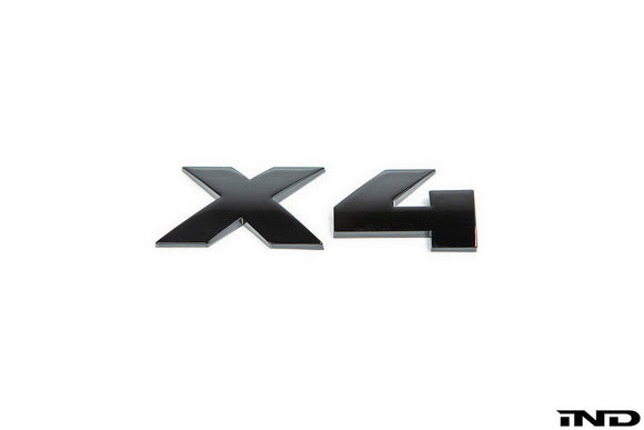 BMW G02 X4 M40i Trunk Emblem - Gloss Black