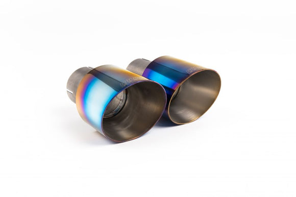 MILLTEK CAT-BACK VOLKSWAGEN GOLF R 2018+ CAT BACK - BURNT TITANIUM GT-100 TIPS