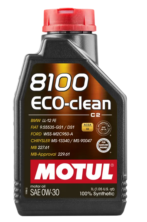 8100 ECO-CLEAN 0W30 Synthetic High Performance Engine Oil (1 LITER)