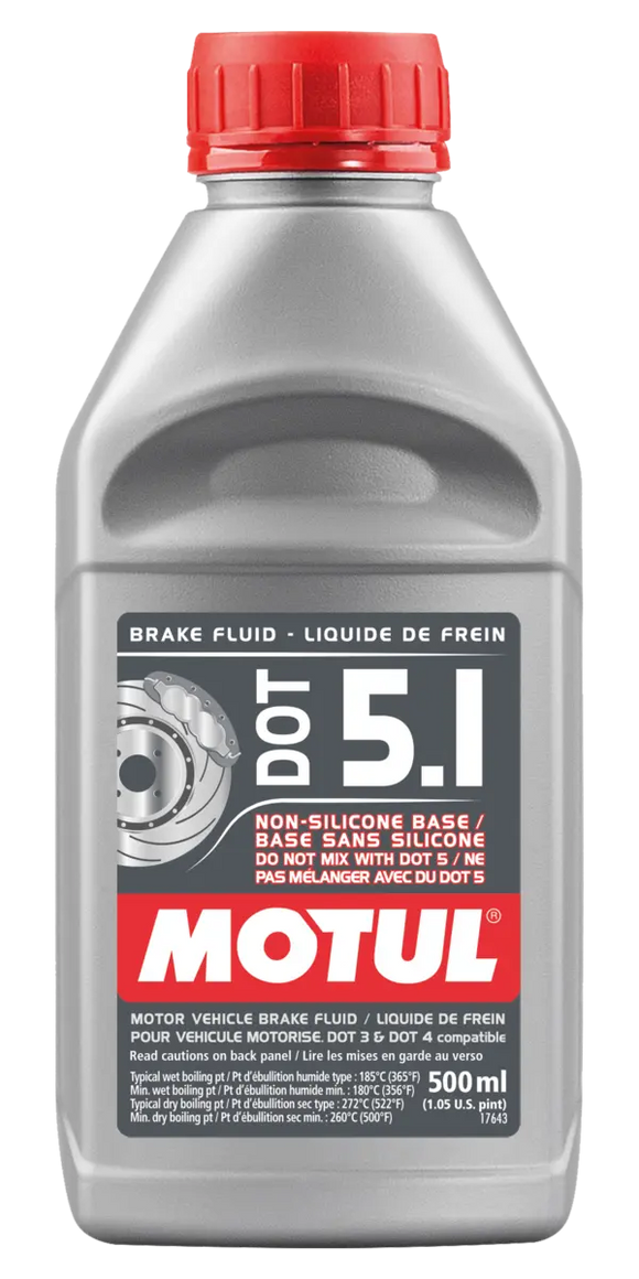 DOT 5.1 500ML  US CAN Performance Brake Fluid (Comes in Case of 12 Units)