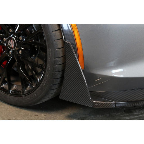 CARBON FIBER Front Canards/ Bumper Spats ( For APR C7 ZO6 Airdam Only) Chevrolet