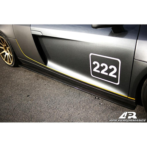 CARBON FIBER Side Rocker Extensions Audi R8 Audi R8 2006-15