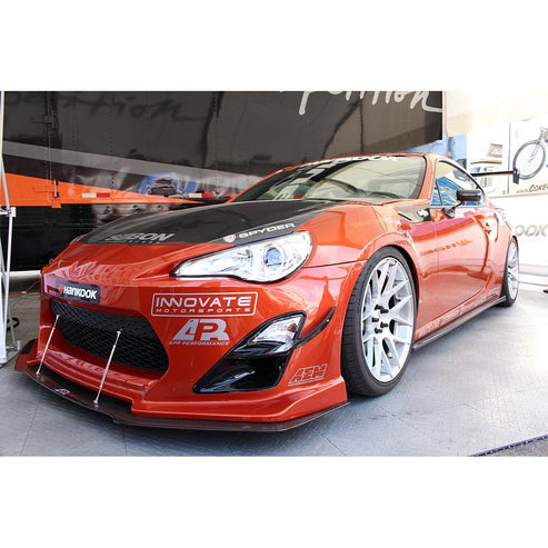 CARBON FIBER Wind Splitter With Rods Scion FRS W/APR GT Bumper 2013-16