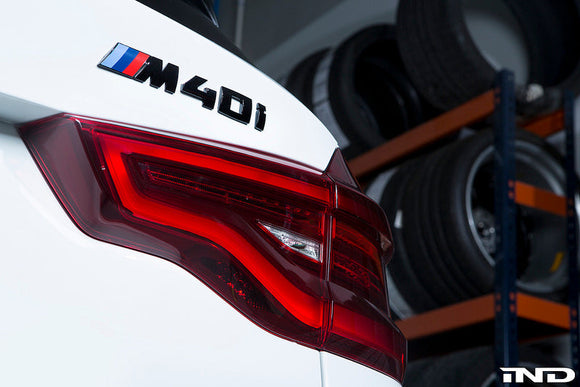 BMW G01 X3 M40i Trunk Emblem - Gloss Black