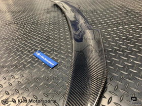 2012-2018 BMW 3 Series (F30) / 2014+ BMW M3 (F80) PSM Aggressive High Kick Carbon Fiber Trunk Spoiler - 0