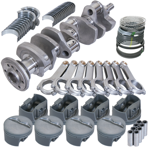 Eagle SBC 350 Competition Rotating Assembly 3.750in Stroke 5.700in Rods Forged Pistons .030 Overbore