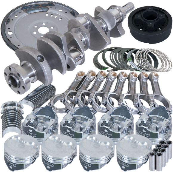 Eagle Ford 302 V-Rib Belts 157 Tooth Flexplate Balanced Rotating Assembly 5.400in I-Beam +.060 Bore