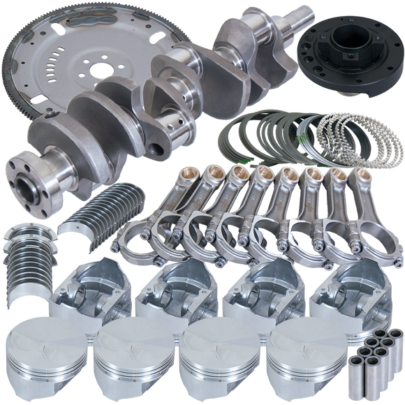 Eagle Ford 302 Serpentine 164 Tooth Flexplate Balanced Rotating Assembly 5.400in I-Beam +.030 Bore