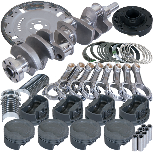 Eagle Ford 302 Serpentine 164 Tooth Flexplate Balanced Rotating Assembly 5.400in I-Beam +.030 Bore