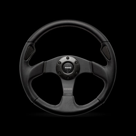 Momo Jet Steering Wheel 350 mm -  Black AirLeather/Black Spokes