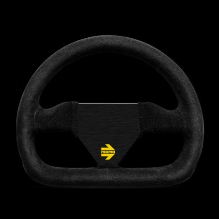 Momo MOD12 Steering Wheel 250 mm -  Black Suede/Black Spokes