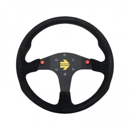Momo MOD80 Steering Wheel 350 mm -  Black Suede/Black Spokes