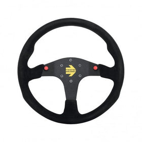 Momo MOD80 Steering Wheel 350 mm -  Black Suede/Black Spokes