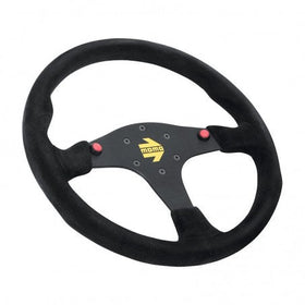 Momo MOD80 Steering Wheel 350 mm -  Black Suede/Black Spokes - 0