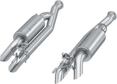 MBRP 19-23 Mercedes-Benz G63 4.0TT V8 T304 SS 2.5in Pre-Axle Cat-Back Exhaust Dual Split Quad Side