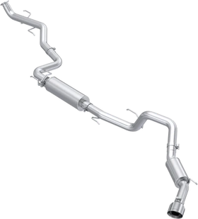 2024 Toyota Tacoma 2.4L, Gas 3-Inch Cat-Back Exhaust Single Side Exit, Street Profile Armor Lite Aluminized Steel T304 Stainless Steel tip