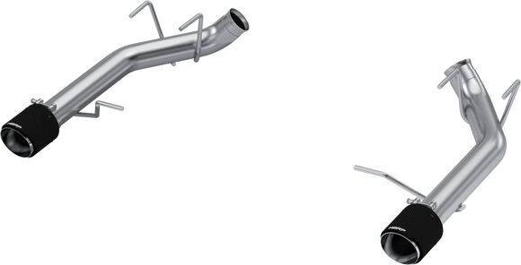MBRP 11-14 Ford Mustang GT 5.0L T304 SS 3in Dual Axle-Back with Carbon Fiber Tips (Race Version)
