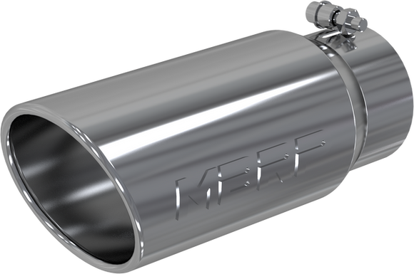 MBRP Universal Tip 5 O.D. Angled Rolled End 4 inlet 12 length