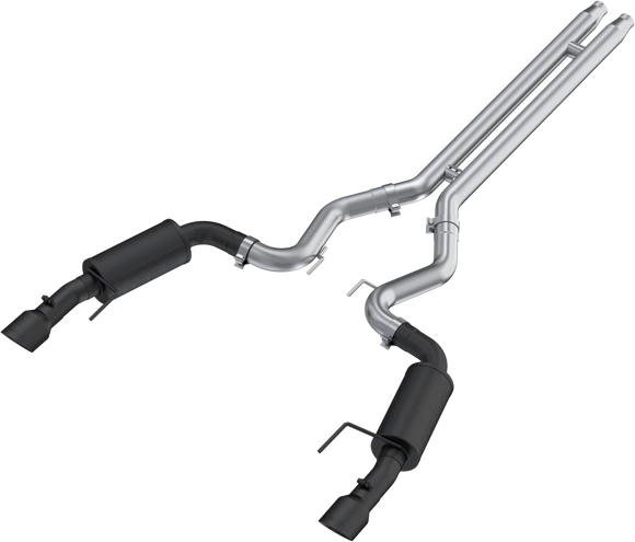 MBRP 2024 Ford Mustang GT S650, 5.0L 3in Cat-Back Dual Split Rear, Black-Coated (street)